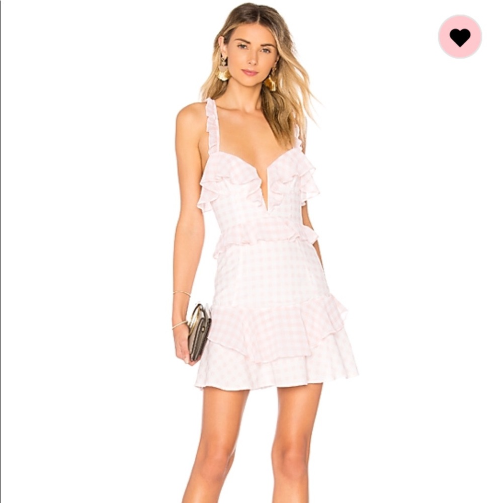 For Love & Lemons Dixie Ruffled Mini Dress